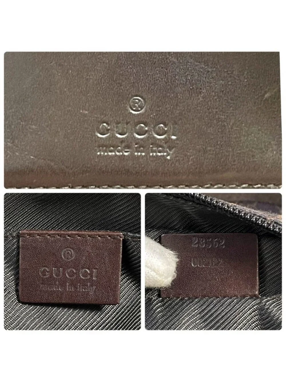 Gucci GG Canvas Leather Shoulder Bag Messenger